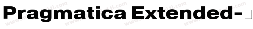Pragmatica Extended字体转换